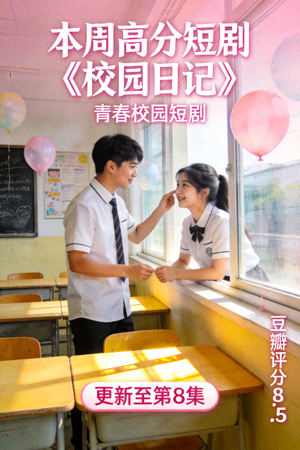 本周高分短剧《校园日记》海报 - 青春校园短剧