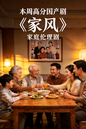 本周高分国产剧《家风》海报 - 家庭伦理剧