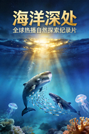 全球热播纪录片《海洋深处》海报 - 自然探索纪录片